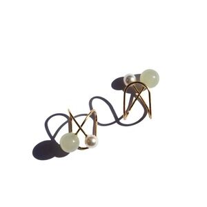 Seree Colette — Jade and Pearl Ear Cuffs